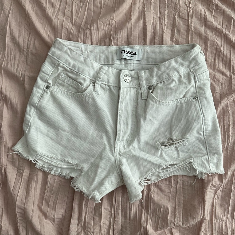 white shorts